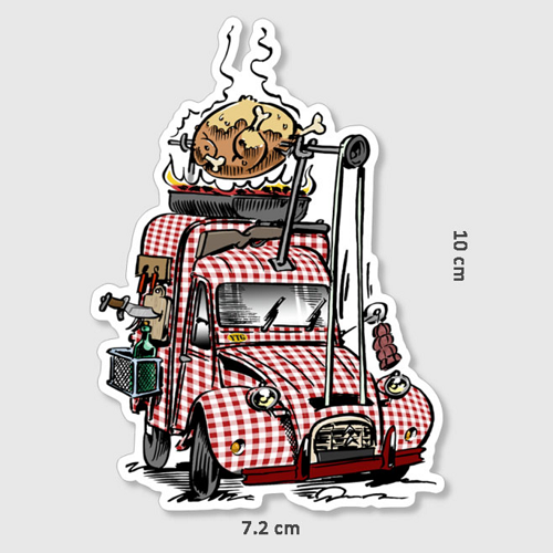 STICKER - 2CV BARBECUE